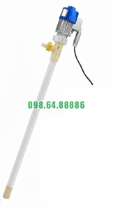 Bơm chiết rút hóa chất JDT-600W từ phuy 20–200L, vật liệu PTFE