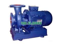 Bơm li tâm trục ngang SLW100-ISW100-100 có động cơ 5.5 kw  đẩy cao 13.6m